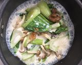 青梗菜ときのこのヘルシー豆乳クリーム煮作り方4写真