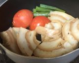 車麩とトマト、オクラの煮物作り方5写真