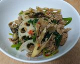 豚ひき肉の豆板醤炒め作り方3写真