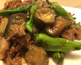 豚肉と茄子、ししとうの胡麻味噌炒め♬作り方6写真