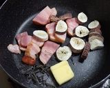 ムラサキヤマドリタケとベーコンのピカタ風作り方4写真