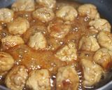 簡単豪華♪豚こまボールの卵ソース作り方6写真