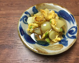 じゃがいもと枝豆の卵とじ 甘酢あんかけ♡作り方5写真