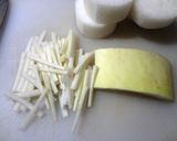大根の皮のポン酢漬け作り方1写真