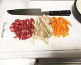 牛肉とゴボウきんぴら作り方1写真