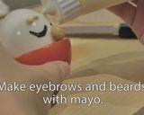 つるぴか　ゆで卵サンタ作り方7写真
