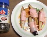 お子様と★ナスとベーコンのハロウィン作り方1写真