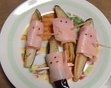 お子様と★ナスとベーコンのハロウィン作り方2写真