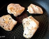 お弁当に!鶏むね肉の味噌マヨチーズ焼き作り方3写真