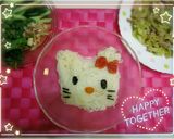 簡単！キティーちゃん♥そうめんデコ♥作り方1写真