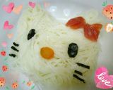簡単！キティーちゃん♥そうめんデコ♥作り方2写真