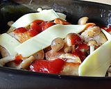 鶏ときのこのうまトマチーズ焼き♪作り方3写真