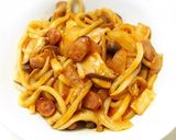 即席！冷凍うどんdeナポリタン♪作り方6写真