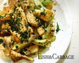 とろっ〜と♬にんにく醤油バターソース作り方5写真