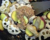 鶏と根菜の、コク旨！生姜胡桃味噌がらめ作り方10写真