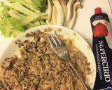 鯖缶で♪トマト&バジルのパスタ作り方1写真