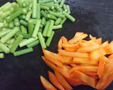 食欲↑【豚肉とにんにくの芽のピリ辛炒め】作り方4写真