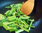 食欲↑【豚肉とにんにくの芽のピリ辛炒め】作り方6写真