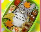 トトロ キャラ弁 ひじき おにぎり 秋作り方10写真