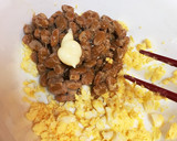 茹で卵と納豆が新感覚！なったマヨごはん作り方3写真