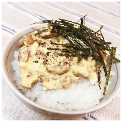 茹で卵と納豆が新感覚！なったマヨごはん by JUNTAMAGO