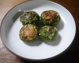 ちびピーマンの豚ミンチ詰め作り方6写真
