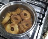 車麩と牛肉のすき焼き風赤ワイン煮作り方2写真