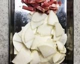 大根とベーコンの炒め物 5分作り方2写真