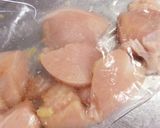 鶏ムネ肉としめじの、ガリバタ旨ソテー♡作り方1写真