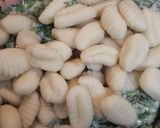 大根菜とベーコンのチーズソースニョッキ作り方6写真
