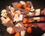 根菜と牛肉のバター醤油炒め作り方3写真
