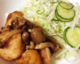 鶏ムネ肉としめじの、ガリバタ旨ソテー♡作り方9写真