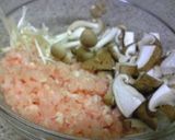 きのこたっぷり♪ヘルシー鶏つくね（丼）作り方1写真