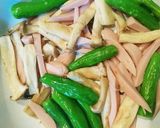 ☆シシトウと魚肉ソーセージのピリ辛ポン酢作り方5写真