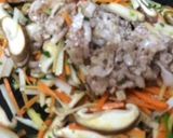 細切り野菜の中華風ピリ辛生姜あん作り方3写真