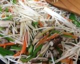 細切り野菜の中華風ピリ辛生姜あん作り方4写真