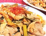食欲↑【豚肉とにんにくの芽のピリ辛炒め】作り方11写真