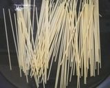 鯖缶の和風パスタ 味噌味作り方2写真