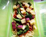 サツマイモとブロッコリーのミートソース作り方5写真