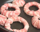 目玉焼きIN☆玉葱の豚バラ巻き作り方4写真