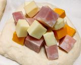 ごろごろ！ベーコンたっぷりチーズフランス作り方6写真