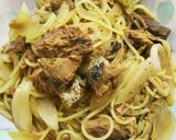 鯖缶の和風パスタ 味噌味作り方8写真