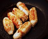 ソーセージ風☆肉巻き肉のナッツソースがけ作り方4写真