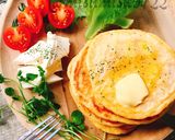 炭酸水でしゅわモチ!塩味お食事パンケーキ作り方13写真