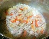 犬ご飯 フードの豚汁風汁かけ作り方3写真