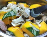 きのこタップリ具沢山♪食べるミルクスープ作り方5写真