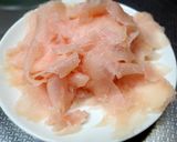 スライス胸肉とみそ汁の具材の炊き合わせ作り方1写真
