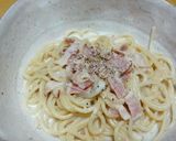 クリームシチューをクリームパスタに変身！作り方7写真
