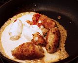 ソーセージ風☆肉巻き肉のナッツソースがけ作り方6写真