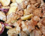 分量簡単な絶品大皿おかず!鶏蓮根と薩摩芋作り方4写真